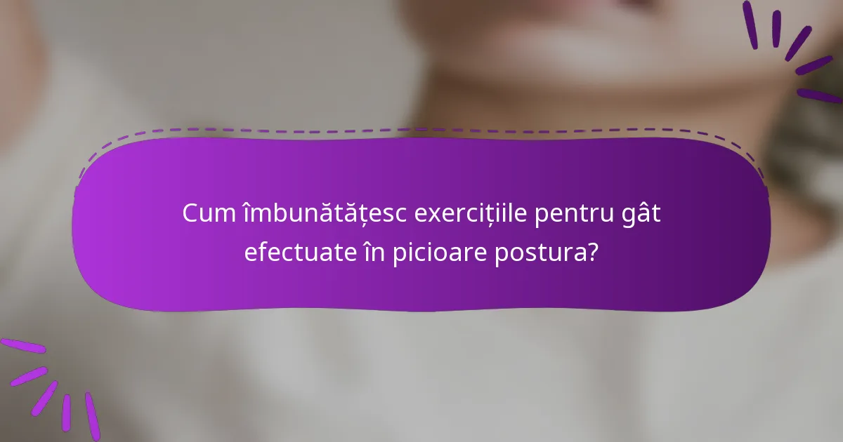 Cum îmbunătățesc exercițiile pentru gât efectuate în picioare postura?