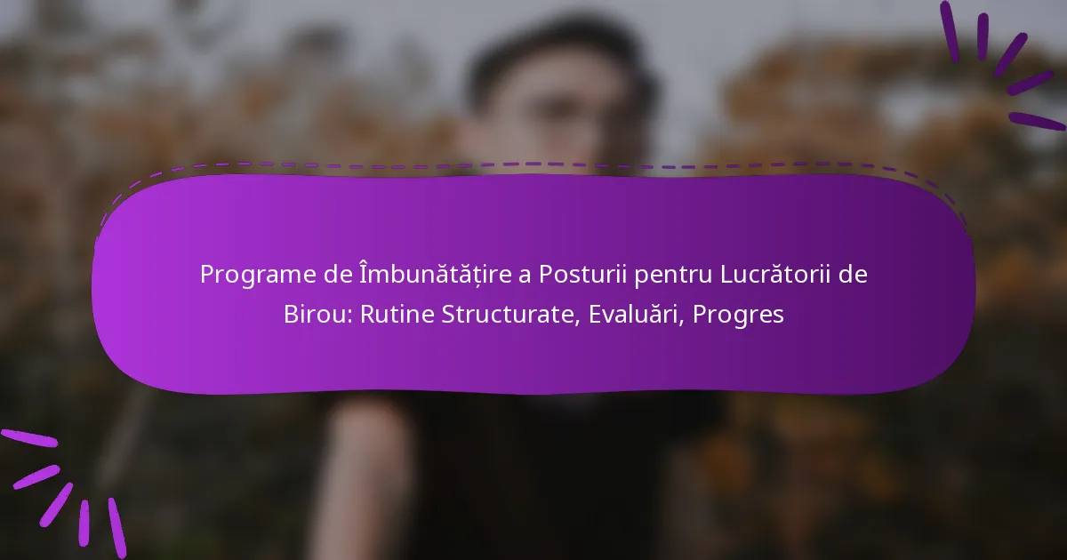 Programe de Îmbunătățire a Posturii pentru Lucrătorii de Birou: Rutine Structurate, Evaluări, Progres